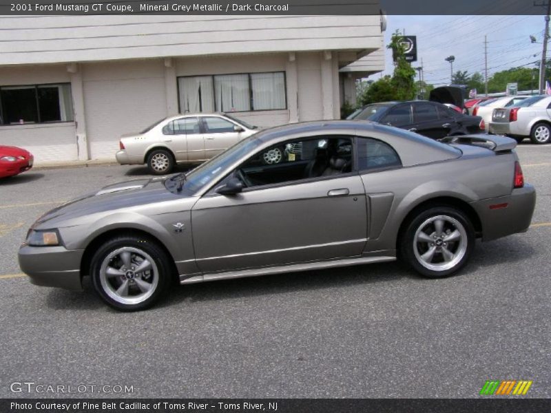 Mineral Grey Metallic / Dark Charcoal 2001 Ford Mustang GT Coupe