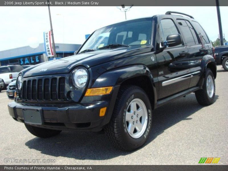 Black / Medium Slate Gray 2006 Jeep Liberty Sport 4x4