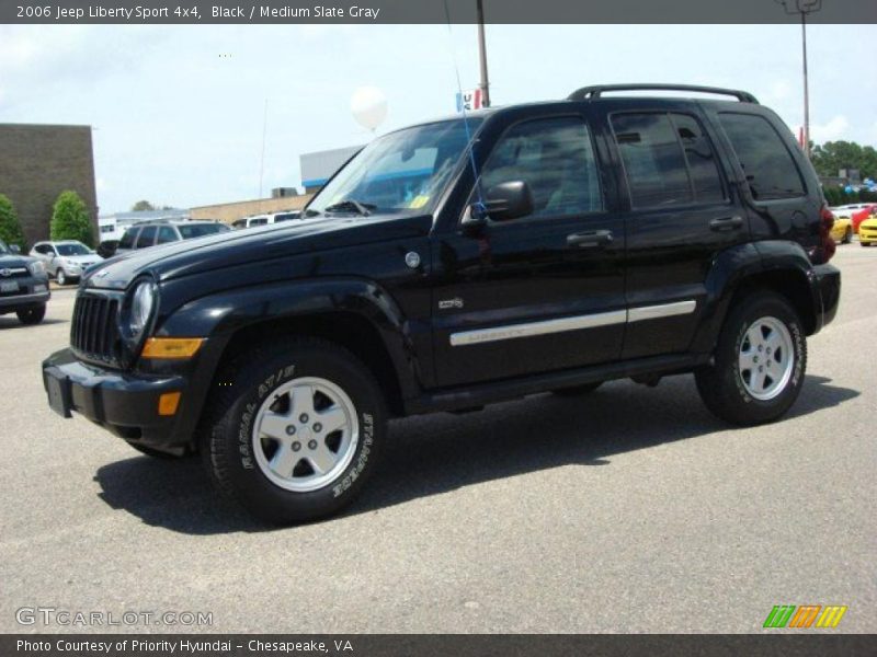 Black / Medium Slate Gray 2006 Jeep Liberty Sport 4x4