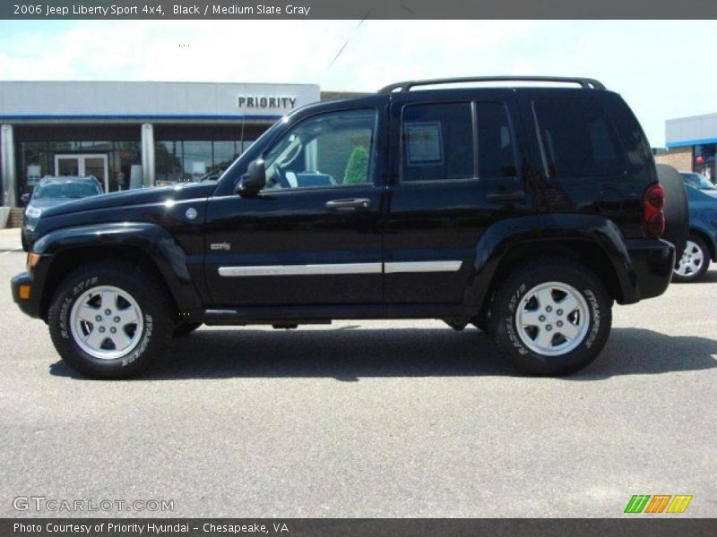 Black / Medium Slate Gray 2006 Jeep Liberty Sport 4x4
