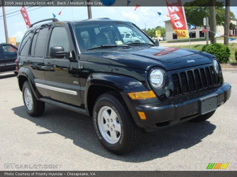 Black / Medium Slate Gray 2006 Jeep Liberty Sport 4x4