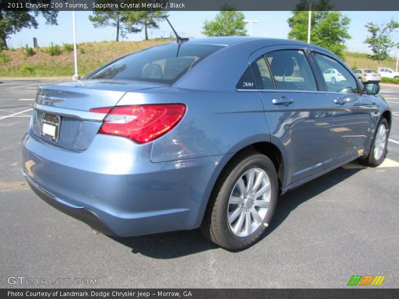 Sapphire Crystal Metallic / Black 2011 Chrysler 200 Touring