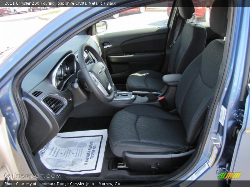 Sapphire Crystal Metallic / Black 2011 Chrysler 200 Touring