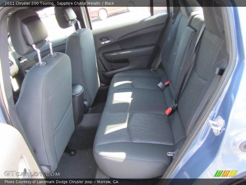 Sapphire Crystal Metallic / Black 2011 Chrysler 200 Touring