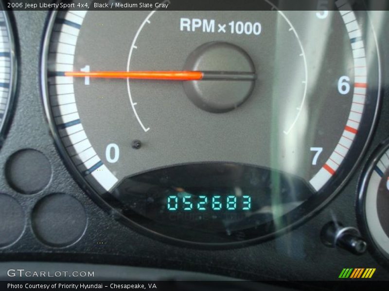 Black / Medium Slate Gray 2006 Jeep Liberty Sport 4x4