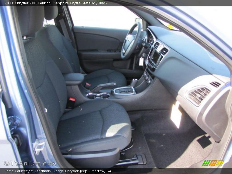 Sapphire Crystal Metallic / Black 2011 Chrysler 200 Touring