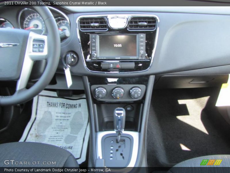 Sapphire Crystal Metallic / Black 2011 Chrysler 200 Touring