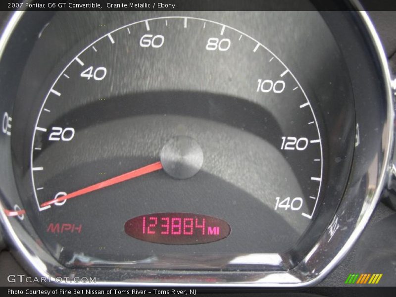 Granite Metallic / Ebony 2007 Pontiac G6 GT Convertible