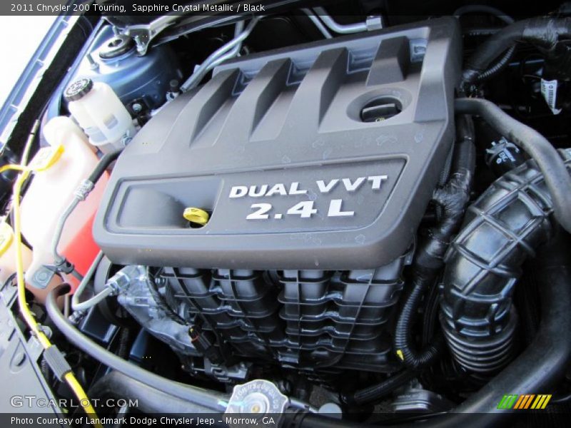 Sapphire Crystal Metallic / Black 2011 Chrysler 200 Touring