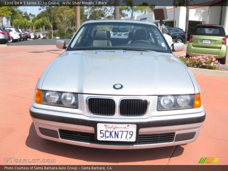 Arctic Silver Metallic / Black 1998 BMW 3 Series 323is Coupe