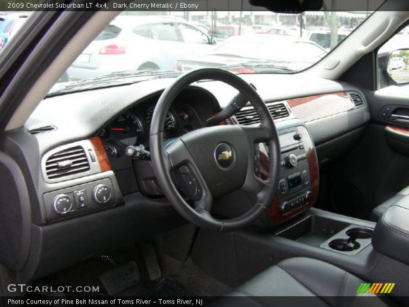 Dark Cherry Metallic / Ebony 2009 Chevrolet Suburban LT 4x4
