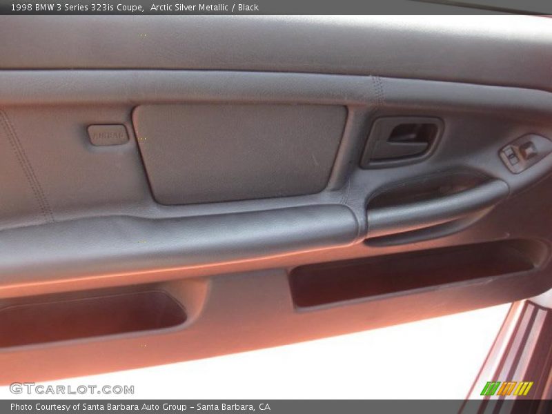 Arctic Silver Metallic / Black 1998 BMW 3 Series 323is Coupe