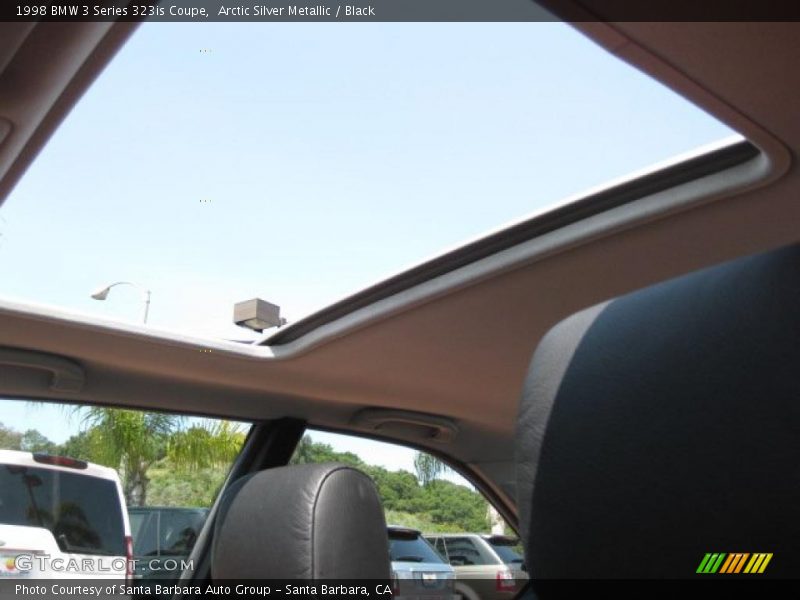 Arctic Silver Metallic / Black 1998 BMW 3 Series 323is Coupe