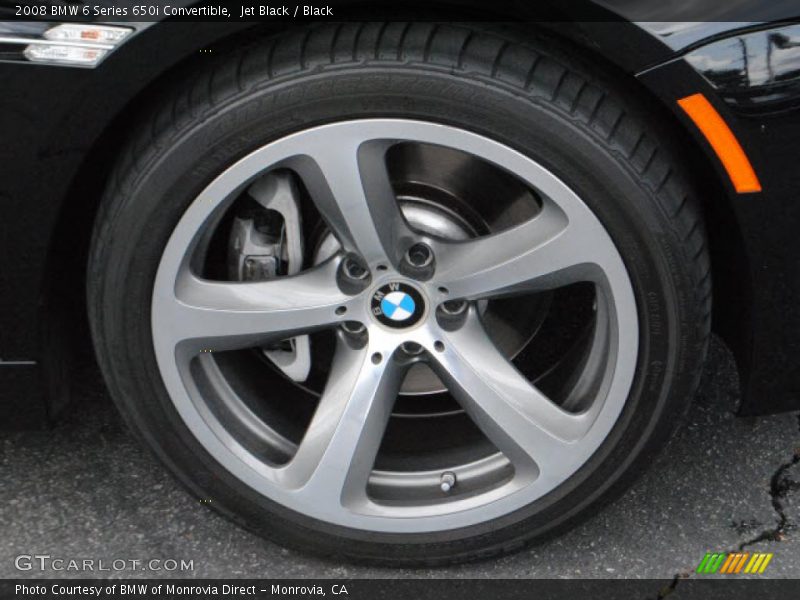 Jet Black / Black 2008 BMW 6 Series 650i Convertible