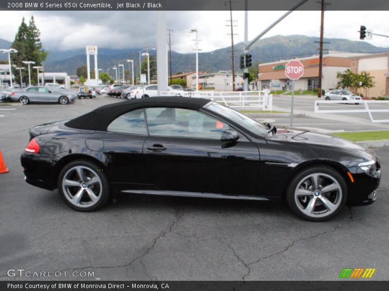 Jet Black / Black 2008 BMW 6 Series 650i Convertible