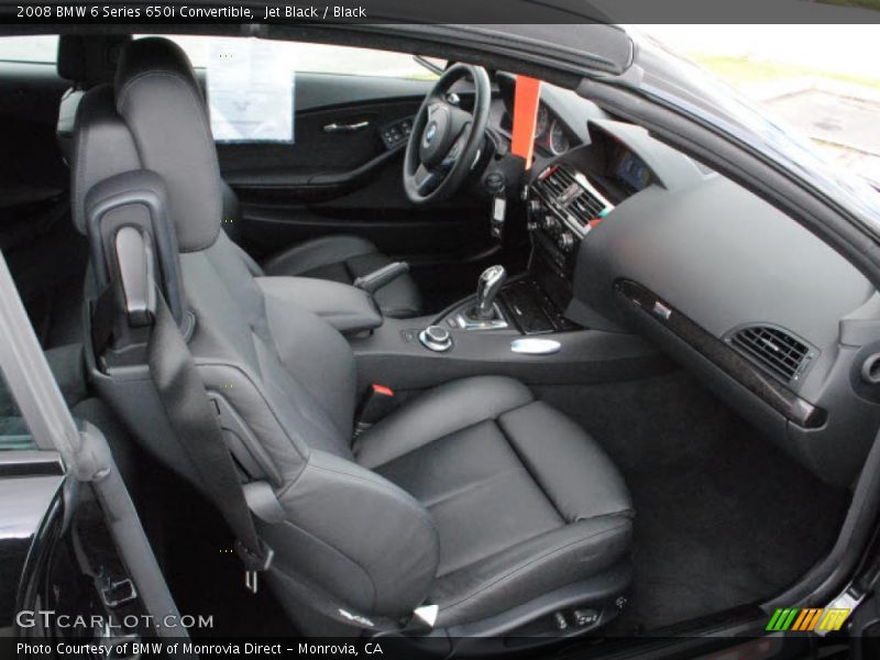 Jet Black / Black 2008 BMW 6 Series 650i Convertible