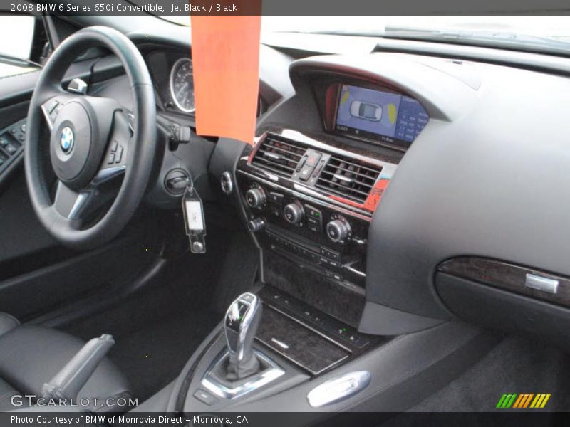 Jet Black / Black 2008 BMW 6 Series 650i Convertible
