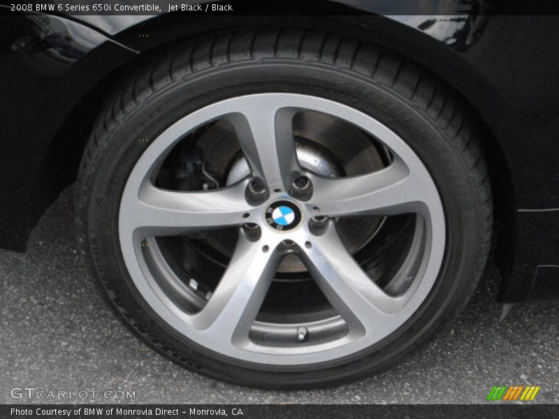 Jet Black / Black 2008 BMW 6 Series 650i Convertible