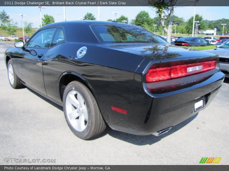 Brilliant Black Crystal Pearl / Dark Slate Gray 2011 Dodge Challenger SE