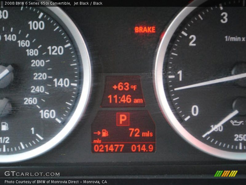 Jet Black / Black 2008 BMW 6 Series 650i Convertible