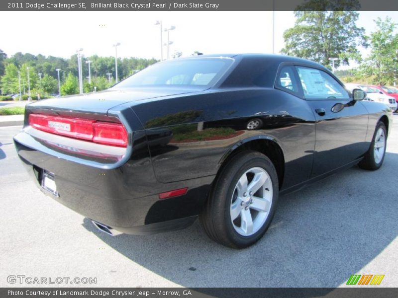 Brilliant Black Crystal Pearl / Dark Slate Gray 2011 Dodge Challenger SE