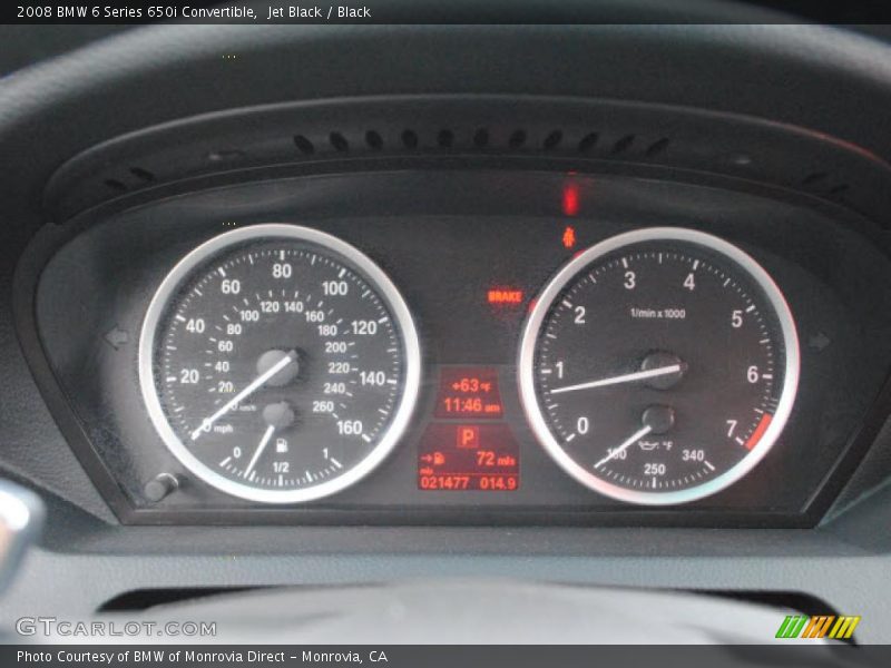 Jet Black / Black 2008 BMW 6 Series 650i Convertible
