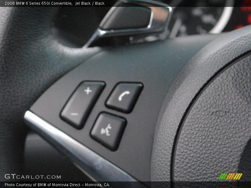 Jet Black / Black 2008 BMW 6 Series 650i Convertible