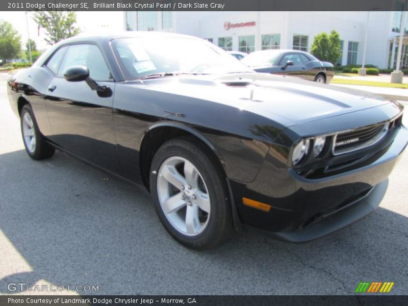 Brilliant Black Crystal Pearl / Dark Slate Gray 2011 Dodge Challenger SE