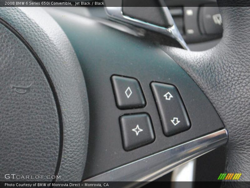 Jet Black / Black 2008 BMW 6 Series 650i Convertible