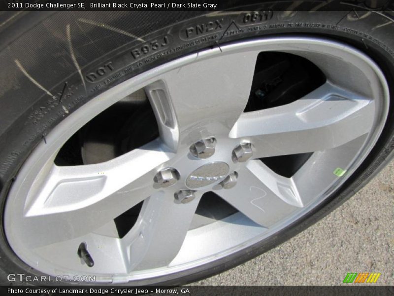 Brilliant Black Crystal Pearl / Dark Slate Gray 2011 Dodge Challenger SE