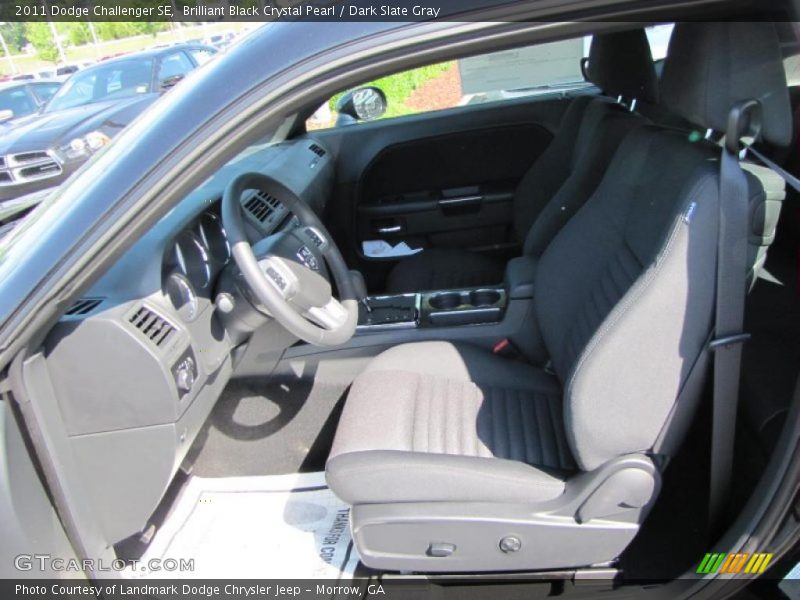 Brilliant Black Crystal Pearl / Dark Slate Gray 2011 Dodge Challenger SE