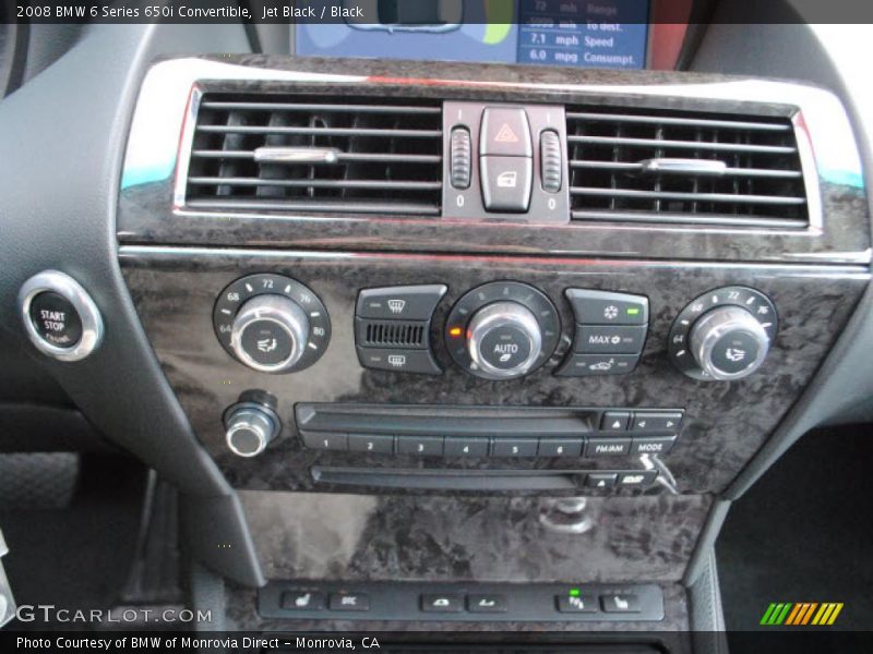 Jet Black / Black 2008 BMW 6 Series 650i Convertible
