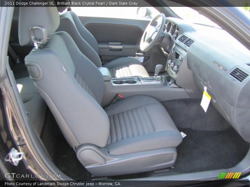 Brilliant Black Crystal Pearl / Dark Slate Gray 2011 Dodge Challenger SE