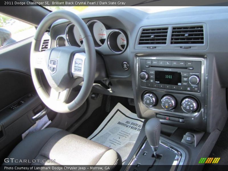 Brilliant Black Crystal Pearl / Dark Slate Gray 2011 Dodge Challenger SE