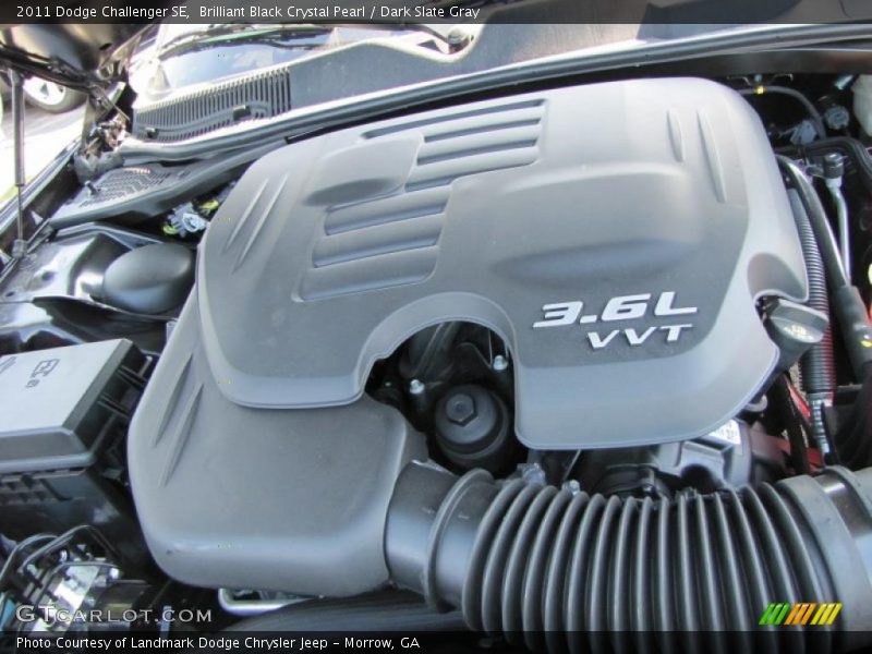 Brilliant Black Crystal Pearl / Dark Slate Gray 2011 Dodge Challenger SE