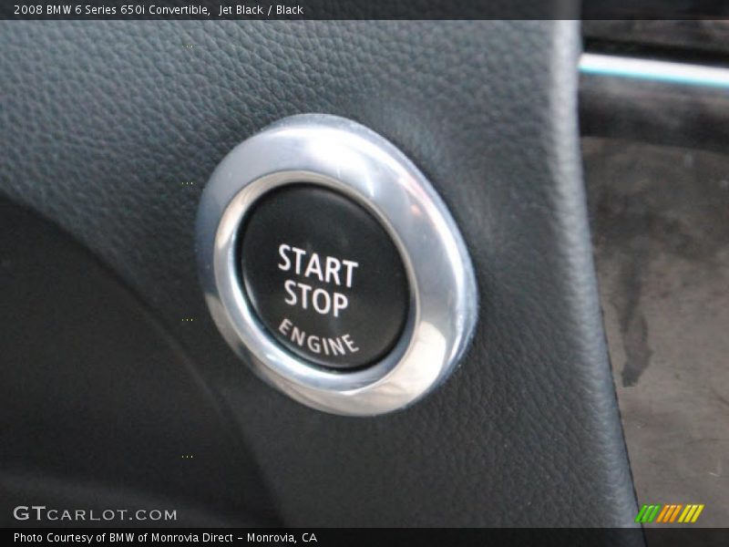 Jet Black / Black 2008 BMW 6 Series 650i Convertible