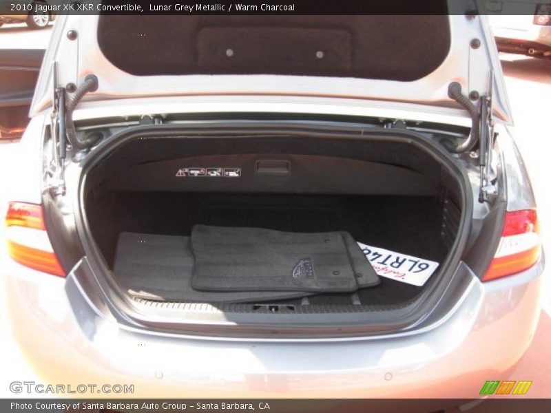 Lunar Grey Metallic / Warm Charcoal 2010 Jaguar XK XKR Convertible