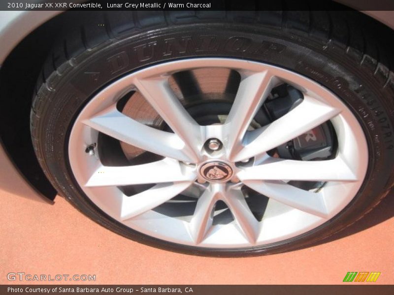 Lunar Grey Metallic / Warm Charcoal 2010 Jaguar XK XKR Convertible