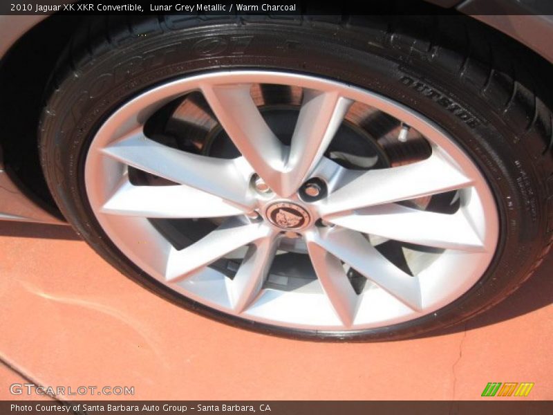 Lunar Grey Metallic / Warm Charcoal 2010 Jaguar XK XKR Convertible
