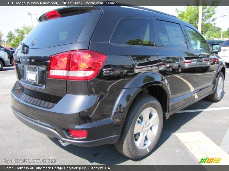 Brilliant Black Crystal Pearl / Black 2011 Dodge Journey Mainstreet