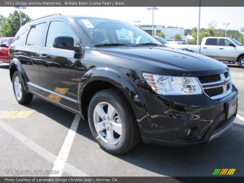Brilliant Black Crystal Pearl / Black 2011 Dodge Journey Mainstreet