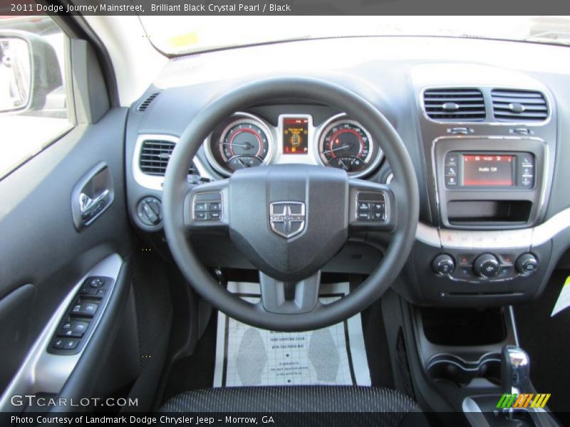 Brilliant Black Crystal Pearl / Black 2011 Dodge Journey Mainstreet