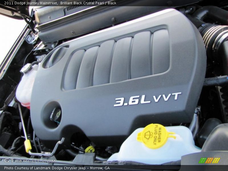 Brilliant Black Crystal Pearl / Black 2011 Dodge Journey Mainstreet