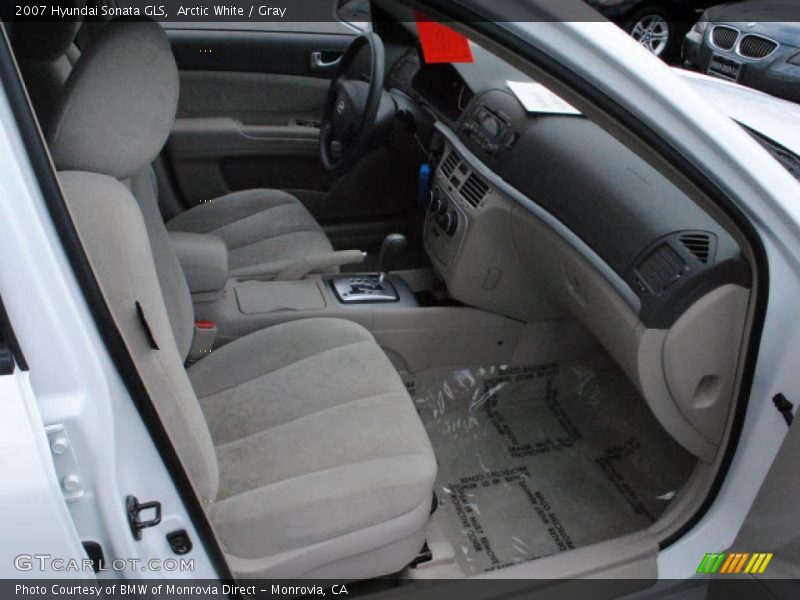 Arctic White / Gray 2007 Hyundai Sonata GLS