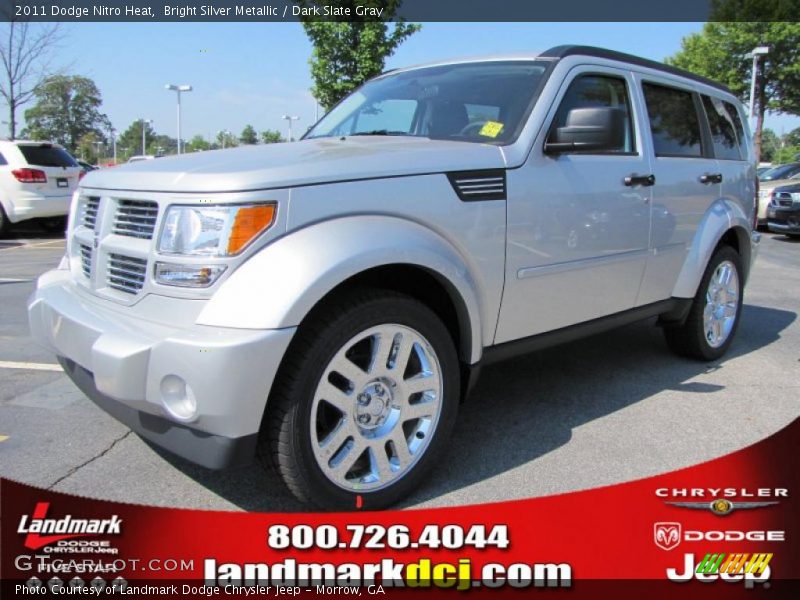 Bright Silver Metallic / Dark Slate Gray 2011 Dodge Nitro Heat