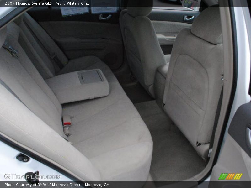 Arctic White / Gray 2007 Hyundai Sonata GLS