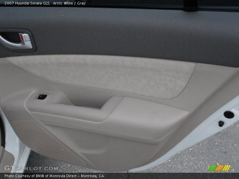 Arctic White / Gray 2007 Hyundai Sonata GLS