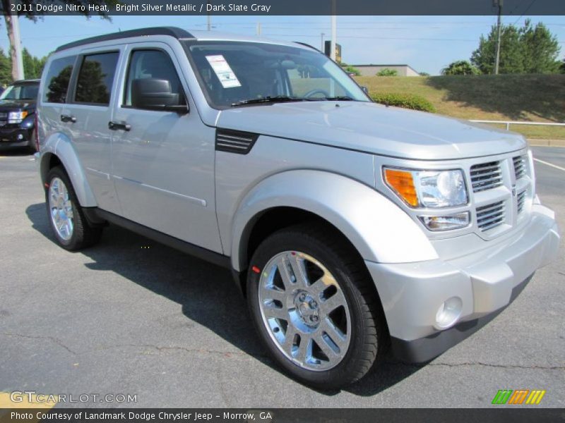 Bright Silver Metallic / Dark Slate Gray 2011 Dodge Nitro Heat