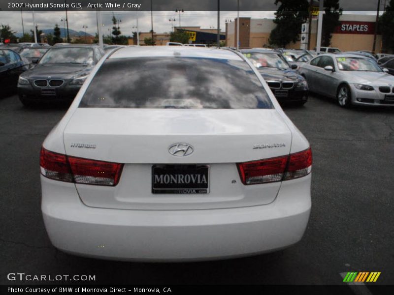 Arctic White / Gray 2007 Hyundai Sonata GLS
