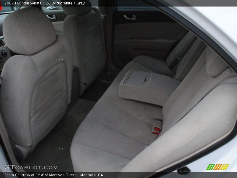 Arctic White / Gray 2007 Hyundai Sonata GLS